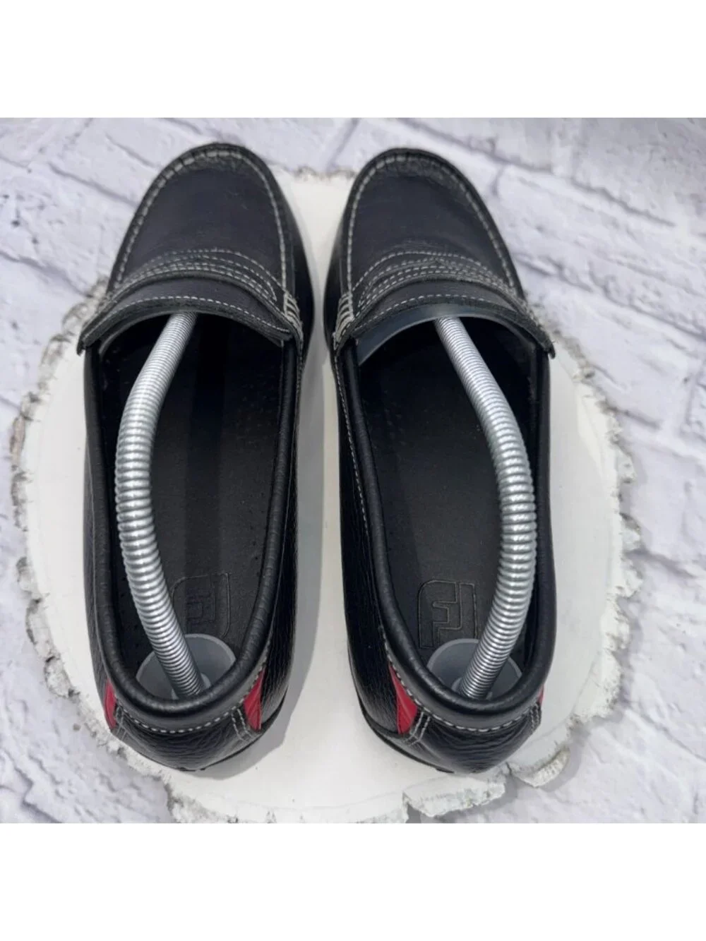 Footjoy Club Penny Loafer Men's 8 M Black Leather Casual Slip On Shoes 79047